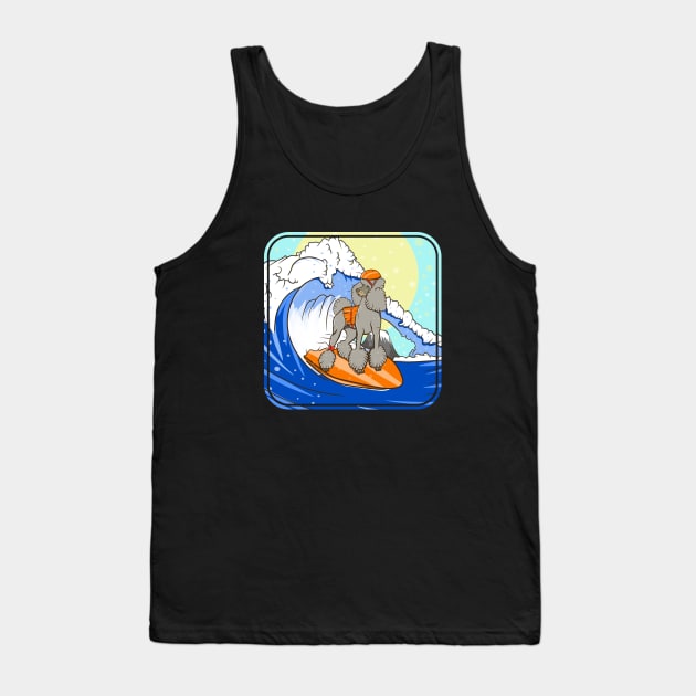 Poodle Surfing Tank Top by mailboxdisco